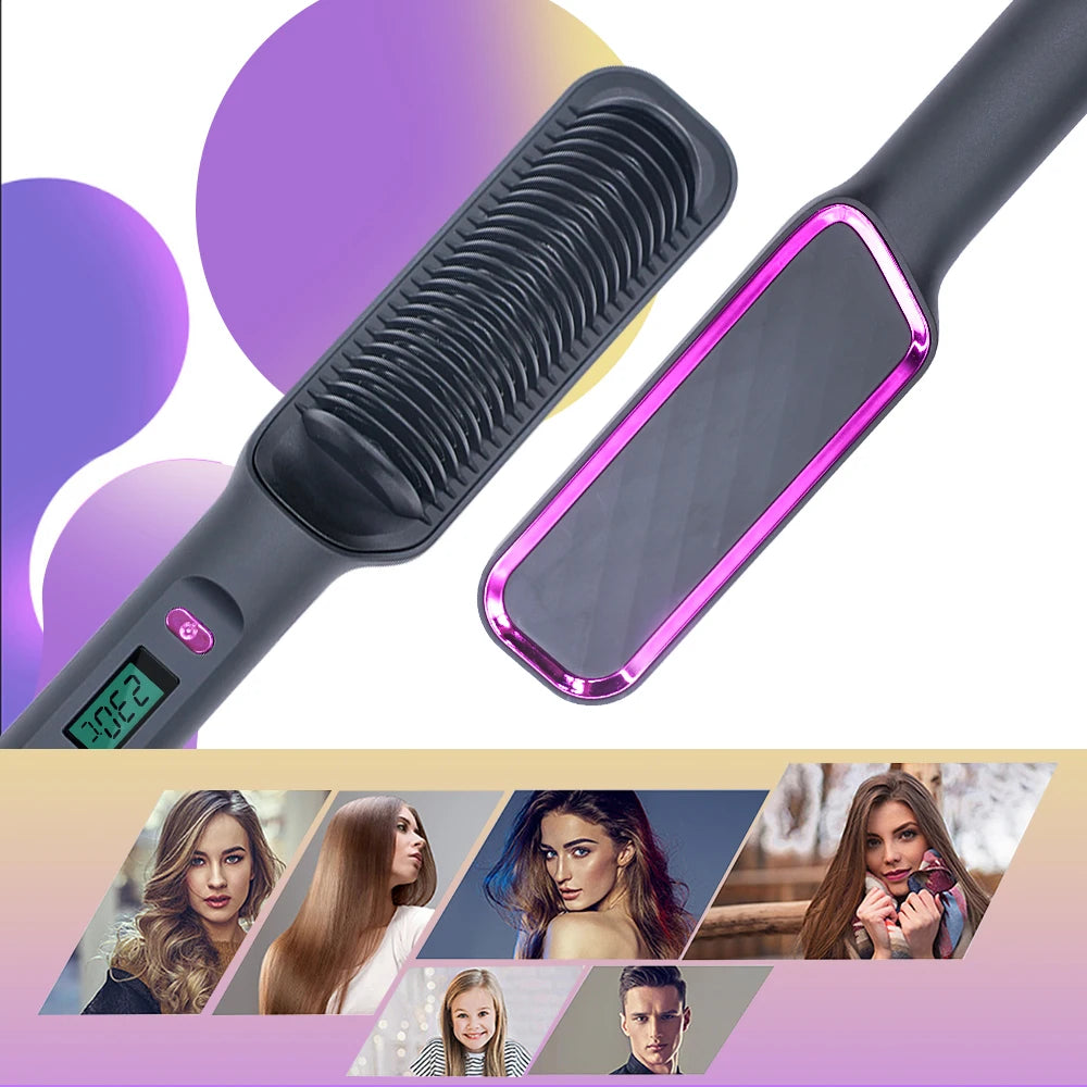 SleekComb Pro™ – Anti-Scald Ionic Straightener