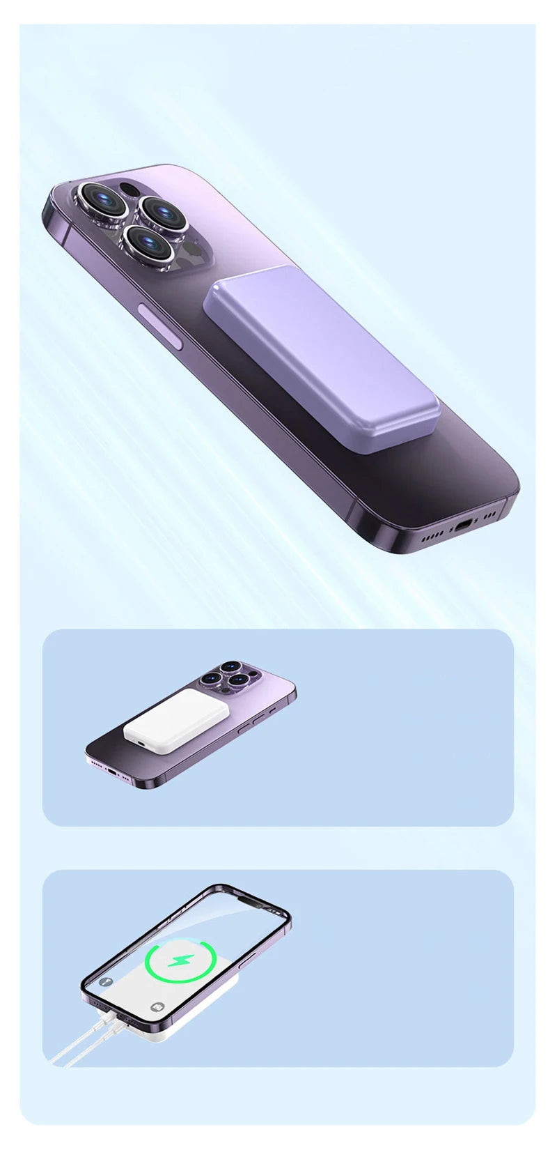 MagCharge Max™ – 50,000mAh Magnetic Wireless Power Bank