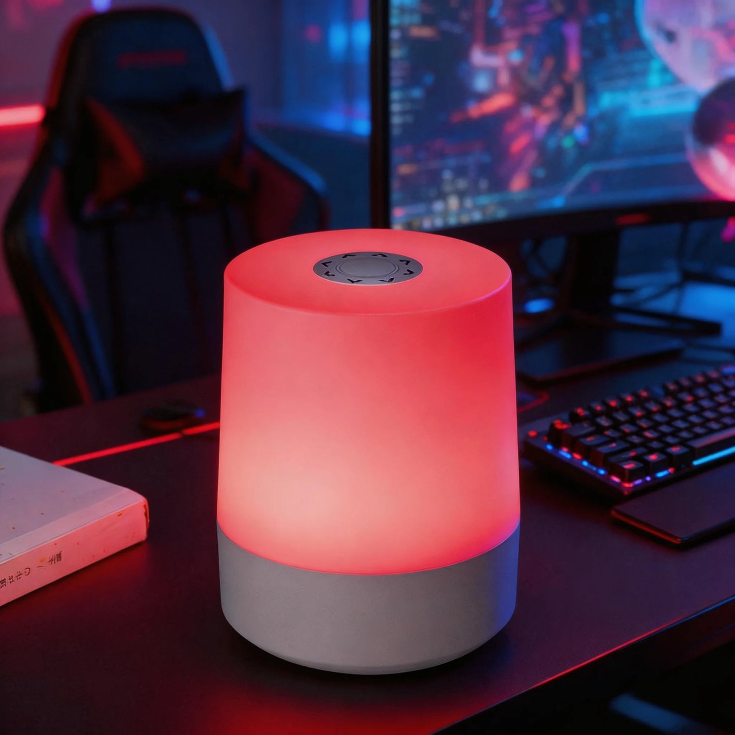 Gadgit Co ™ LED Night Light | RGB & 3CCT, Touch & Remote, USB Rechargeable