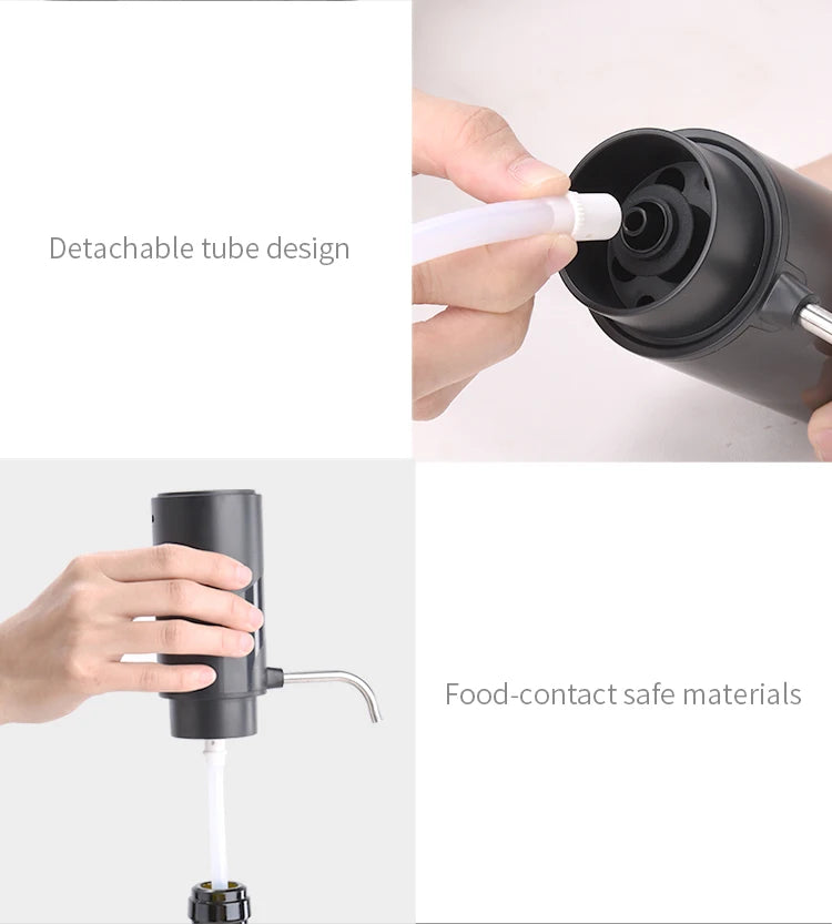 Gadgit Co Rechargeable Electric Wine Aerator & Decanter | Type-C, Auto Pour, Gift