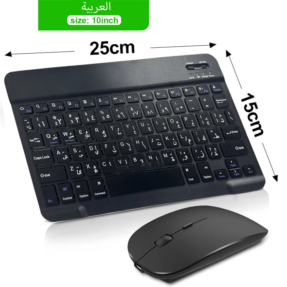 Bluetooth Wireless Keyboard Mouse For IOS Android Windows Tablet For iPad Air Mini Pro