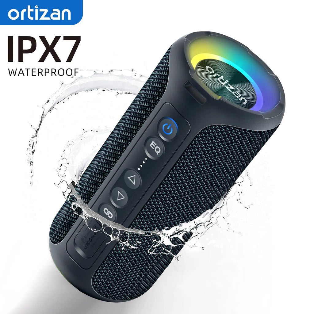 Ortizan Bluetooth Speakers 40W Enhanced Bass Portable Outdoor Wireless Speaker