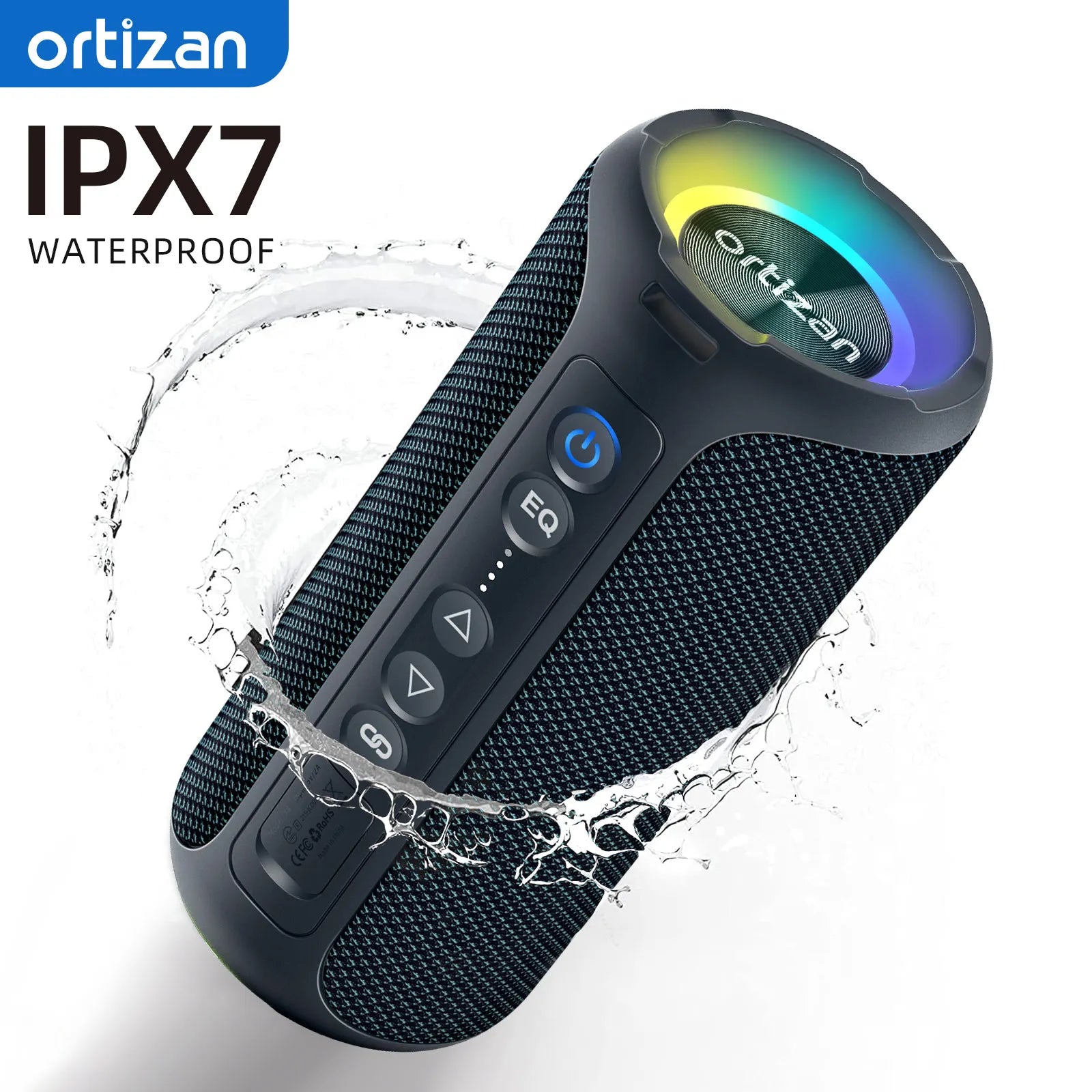 Ortizan Bluetooth Speakers 40W Enhanced Bass Portable Outdoor Wireless Speaker
