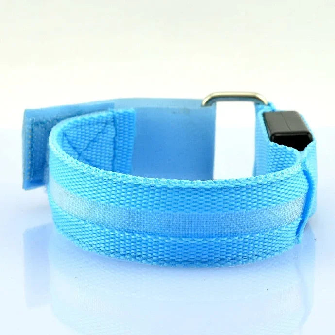 USB Rechargeable LED Night Running Armband Safety Light Belt for Outdoor Sports Cycling Bike Warning Wristband Arm Leg Light
