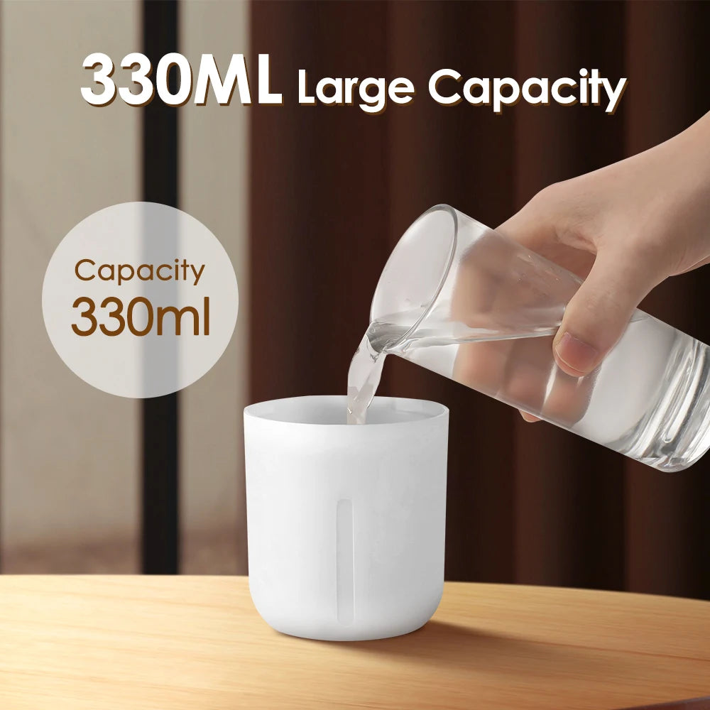 Gadgit Co 600ml Portable USB Cool Mist Humidifier & Aroma Diffuser | Dual Spray, Mood Light