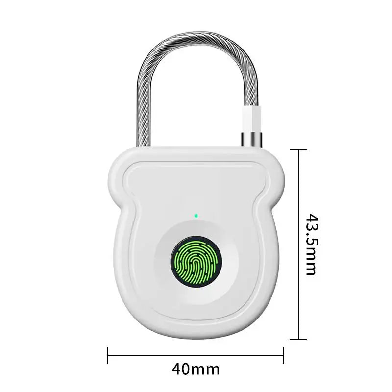 Gadgit Co Smart Fingerprint Cabinet & Drawer Lock | 20 Prints, USB Rechargeable, No-Drill