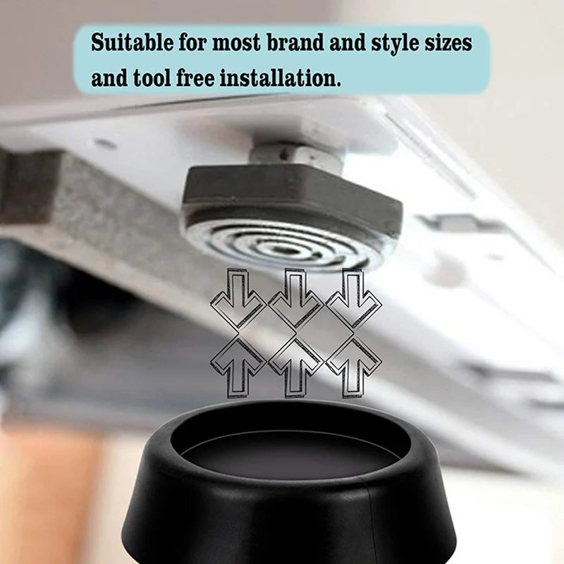 Gadgit Co Anti-Vibration Rubber Feet Pads | 4pcs, Universal, Noise-Reducing