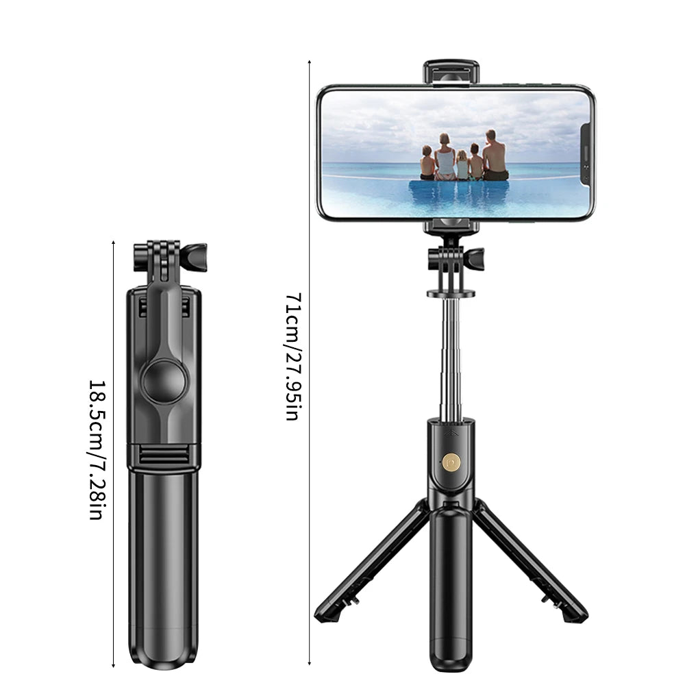 SnapPro™ – Wireless Selfie Stick & Tripod with Light