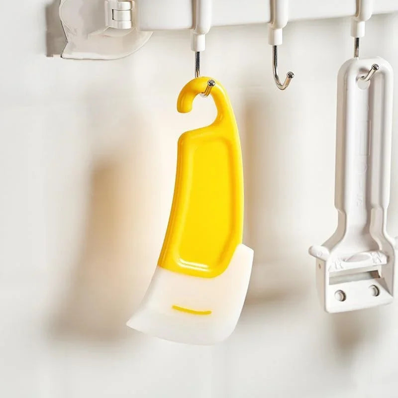 Gadgit Co Silicone Kitchen Scraper Spatula | Pan-Safe, Hanging Storage, 1/2/3pc