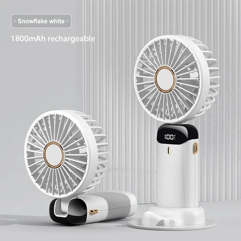 Gadgit Co™ 3-in-1 Portable Fan | Neck, Handheld & Desktop, 5 Speeds, USB Rechargeable