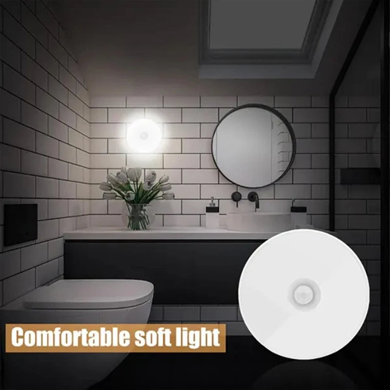 Gadgit Co PIR Motion Sensor Night Light | 120° Sensor, Magnetic, USB, 2–6 Pack