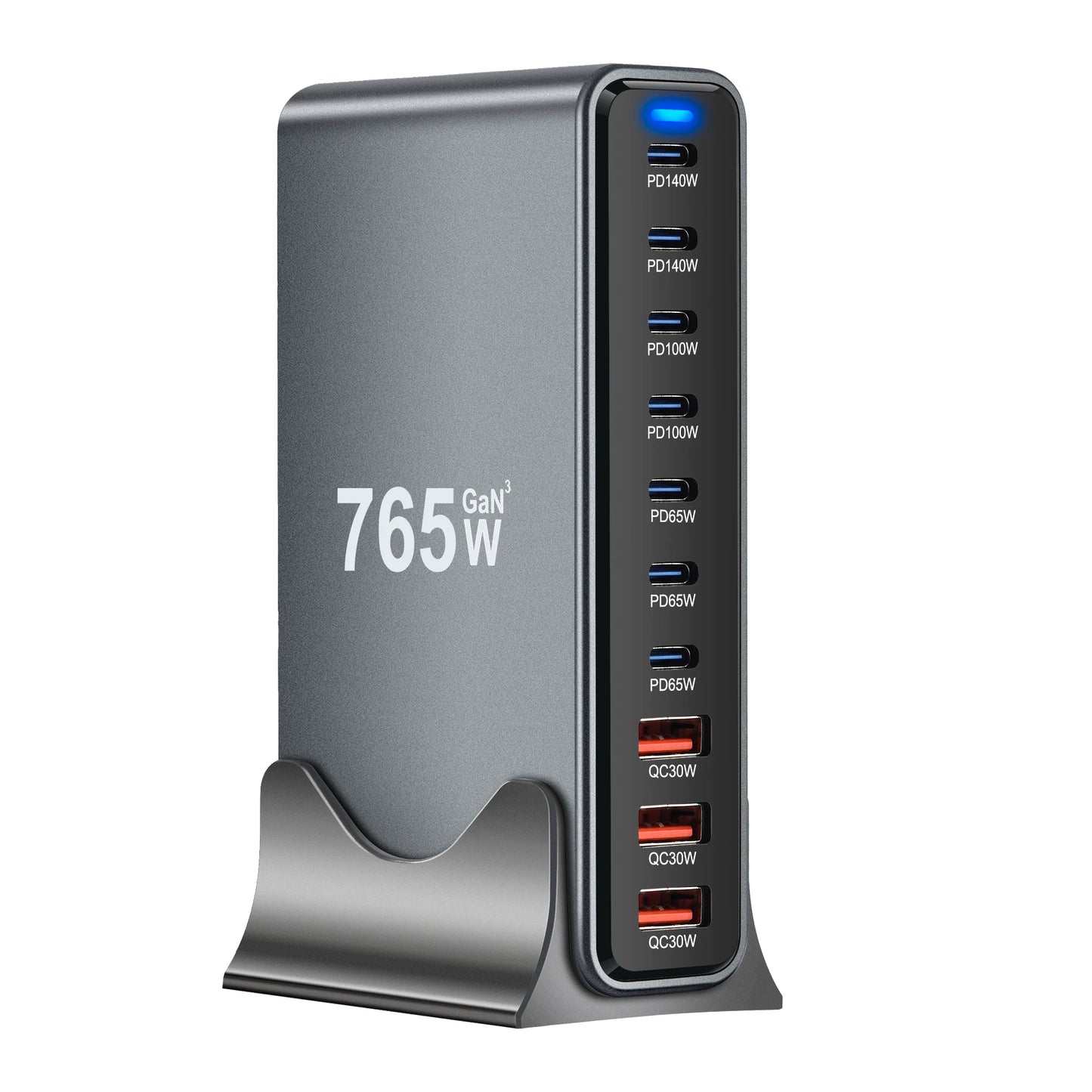 Gadgit Co PowerHub Station™ – Multi-Port GaN Desktop Charging Station | Up to 800W
