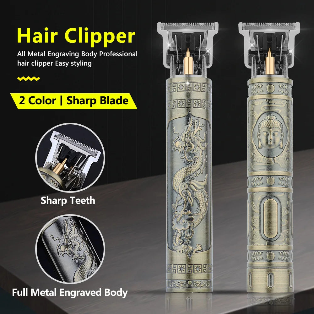 TrimMaster T9™ – Retro Precision Hair & Beard Trimmer