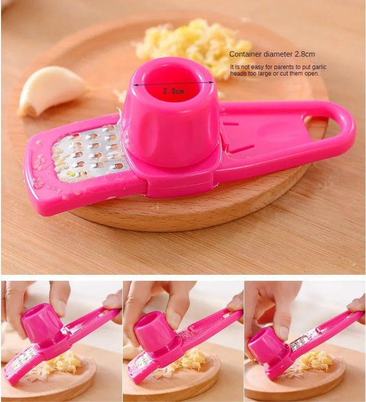Gadgit Co Mini Manual Garlic & Ginger Grinder | Compact, Odour-Free PP, 2 Colours