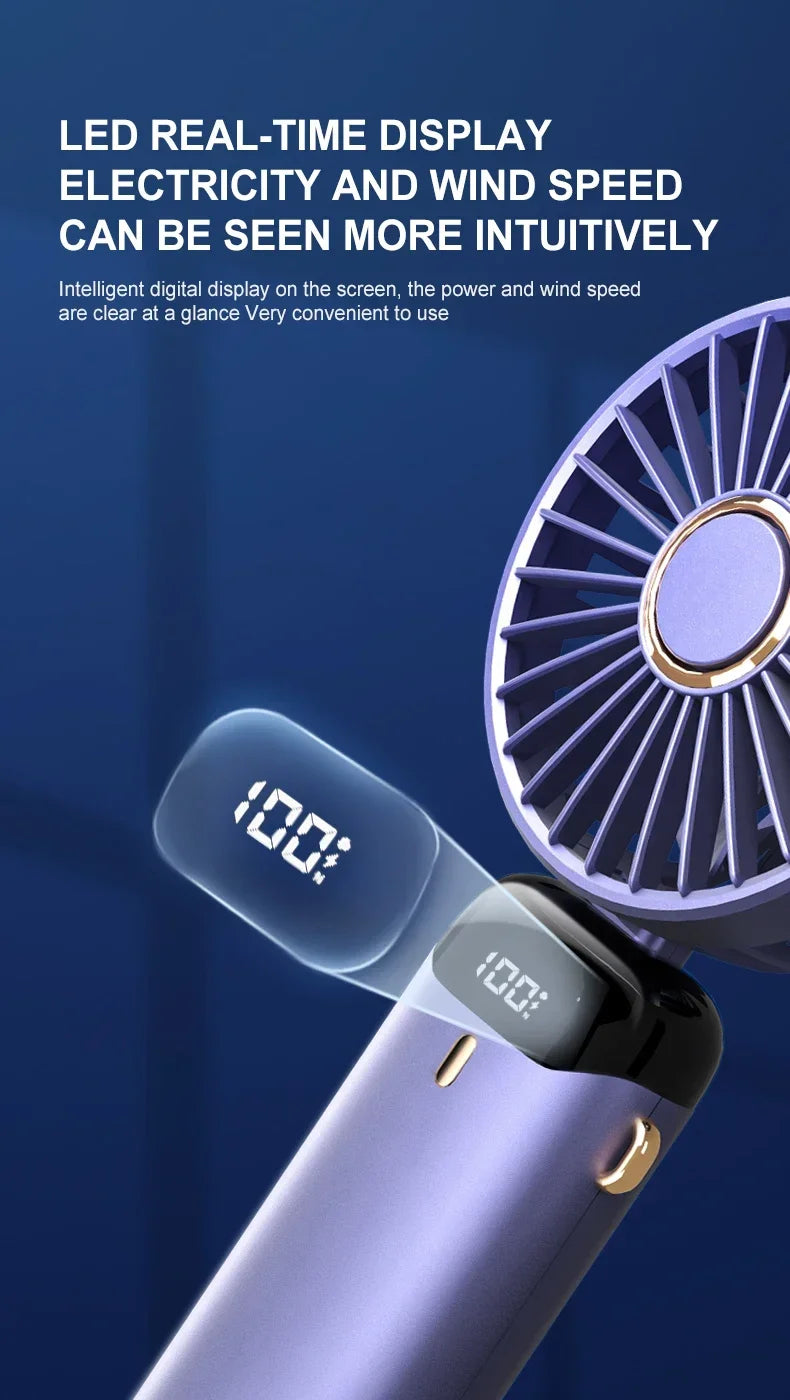 Gadgit Co™ 3-in-1 Portable Fan | Neck, Handheld & Desktop, 5 Speeds, USB Rechargeable