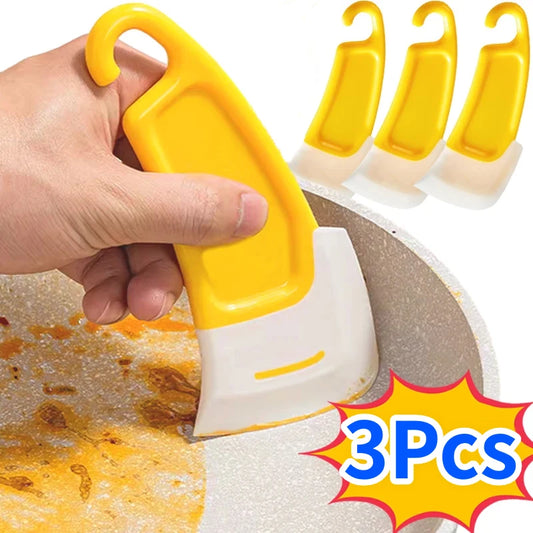 Gadgit Co Silicone Kitchen Scraper Spatula | Pan-Safe, Hanging Storage, 1/2/3pc