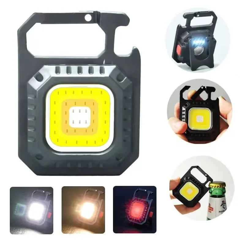 Gadgit Co Mini COB LED Flashlight | 800 Lumens, 7 Modes, Magnetic, Type-C Rechargeable