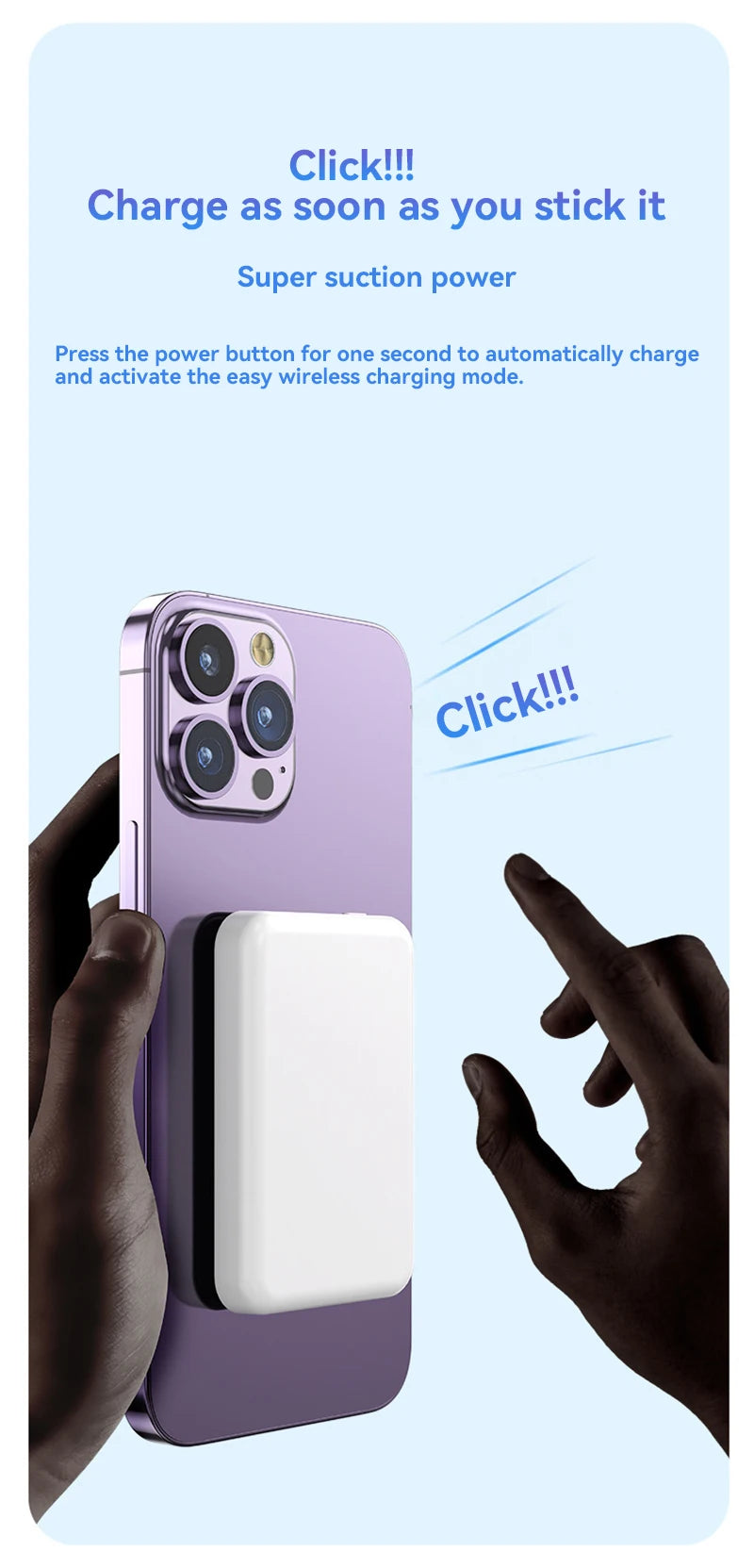 MagCharge Max™ – 50,000mAh Magnetic Wireless Power Bank