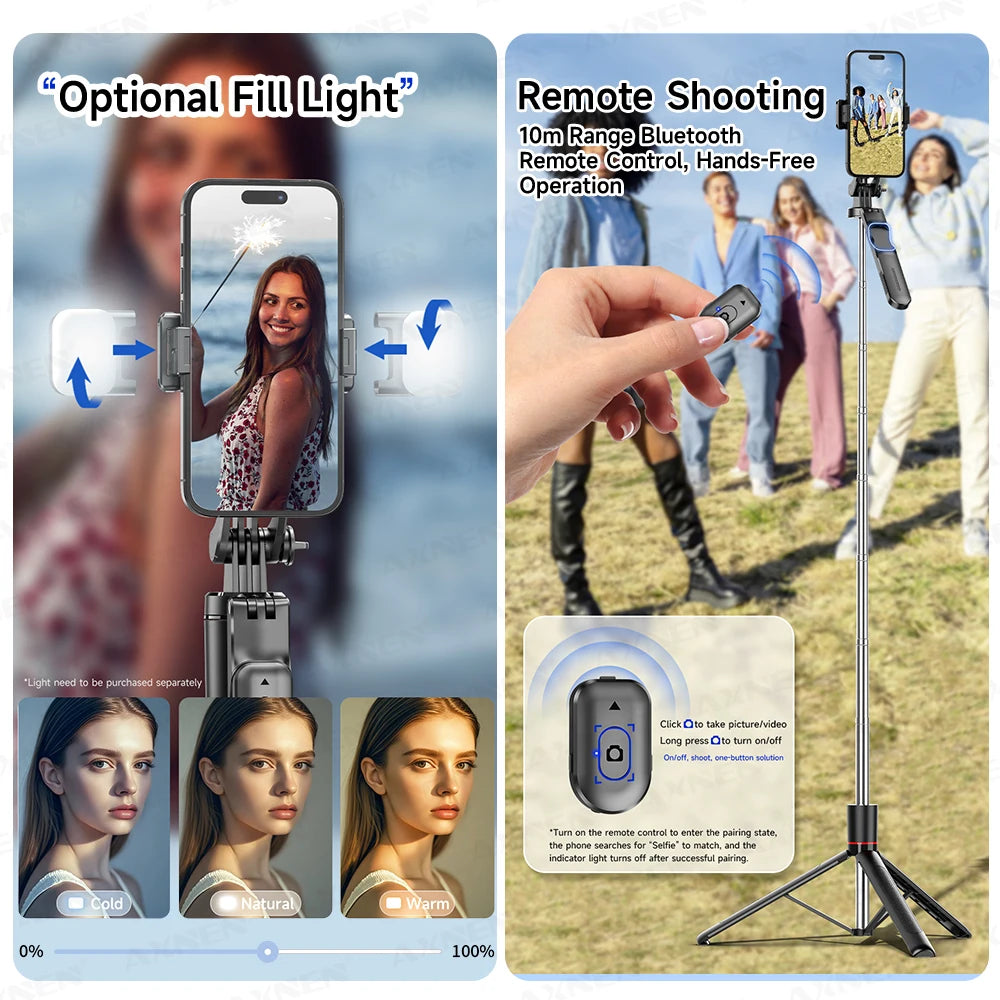 SnapPro X™ – 1708mm Extendable Selfie Tripod