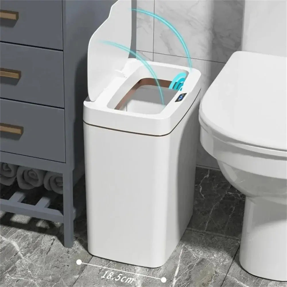 Gadgit Co Smart Sensor Trash Can | 15L, Touchless, Auto-Bag, IPX5, Bathroom & Kitchen