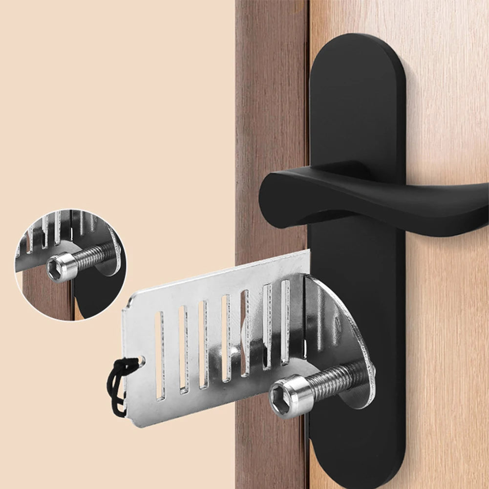 Gadgit Co Portable Stainless Steel Travel Door Lock | No-Drill, Hotel & Home Privacy