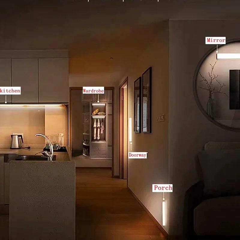 Gadgit Co Motion Sensor LED Bar Light | USB Rechargeable, Dimmable, 4 Sizes