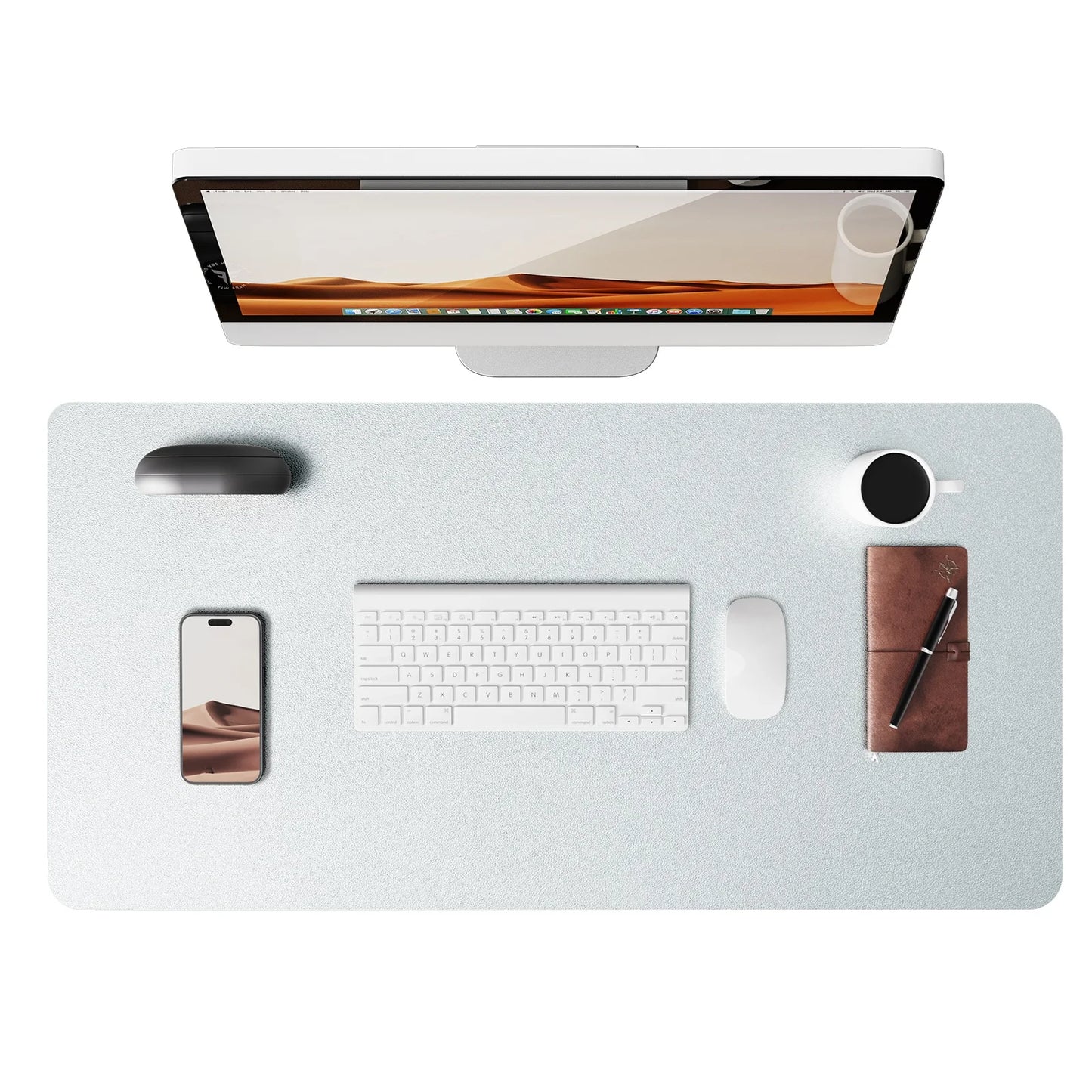 Gadgit Co™ PU Leather Desk Mat & Mouse Pad | Non-Slip, Waterproof, 5 Sizes