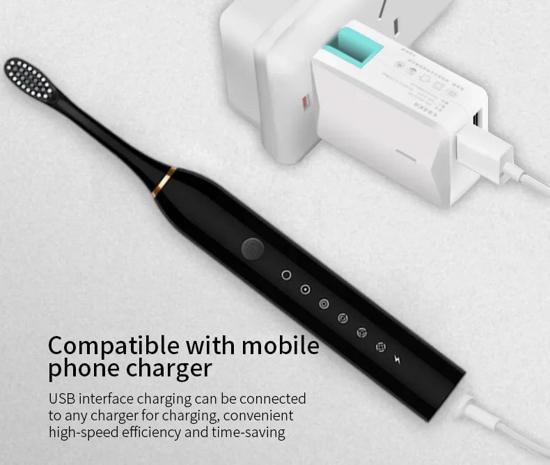 Gadgit Co™ – Six-Speed Electric Toothbrush