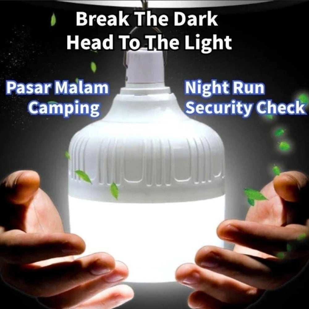 Gadgit Co Portable USB Rechargeable LED Camping Bulb | Hook, 3 Modes, 5 Power Options