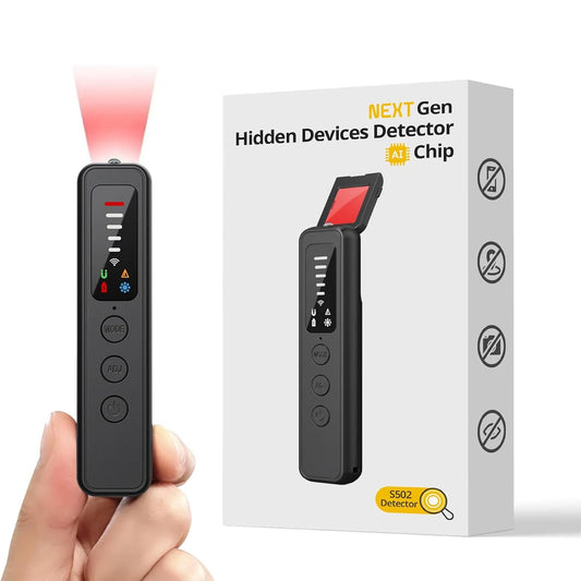 Gadgit Co AI-Powered Anti-Spy Detector | Hidden Camera, Bug & GPS Tracker Scanner