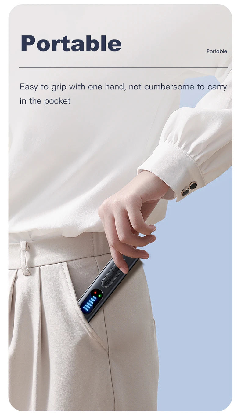 Gadgit Co T18 Multi-Function Anti-Spy Detector Pen | RF, Magnetic, Laser & Vibration