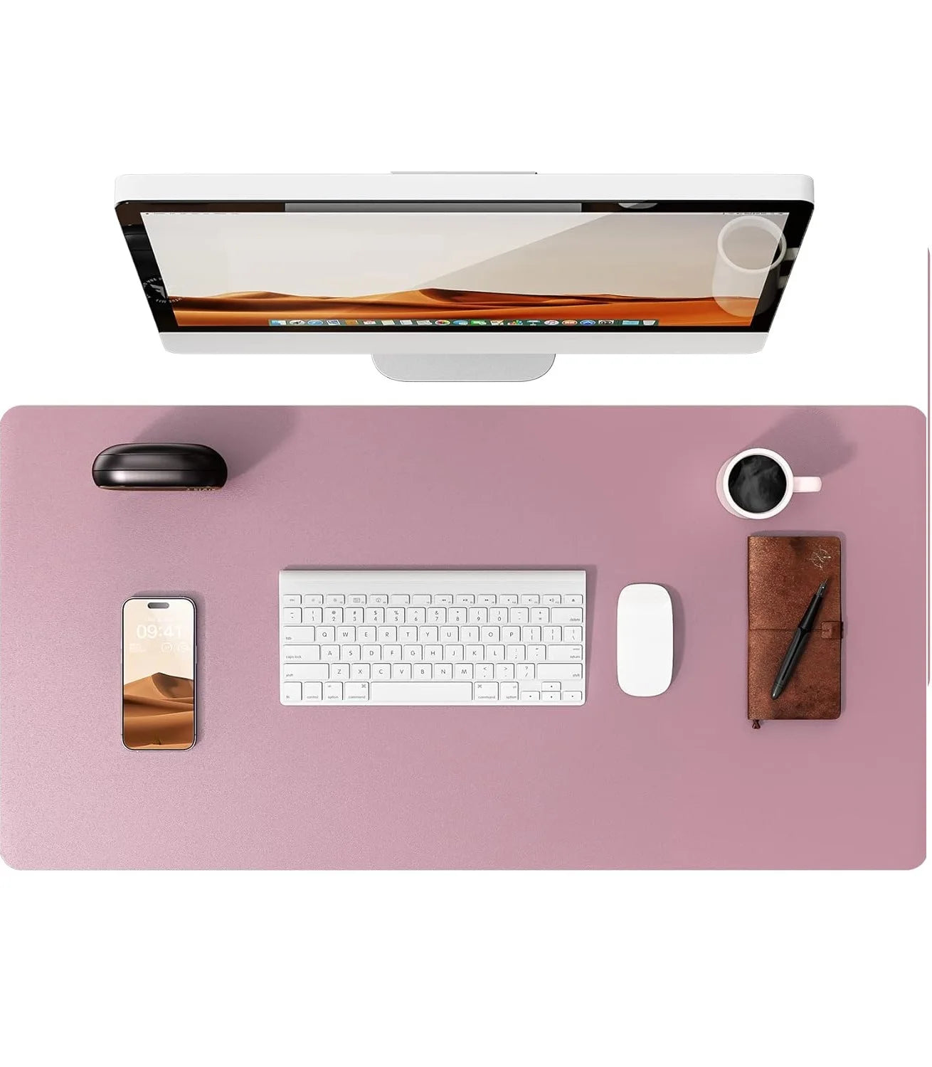 Gadgit Co™ PU Leather Desk Mat & Mouse Pad | Non-Slip, Waterproof, 5 Sizes