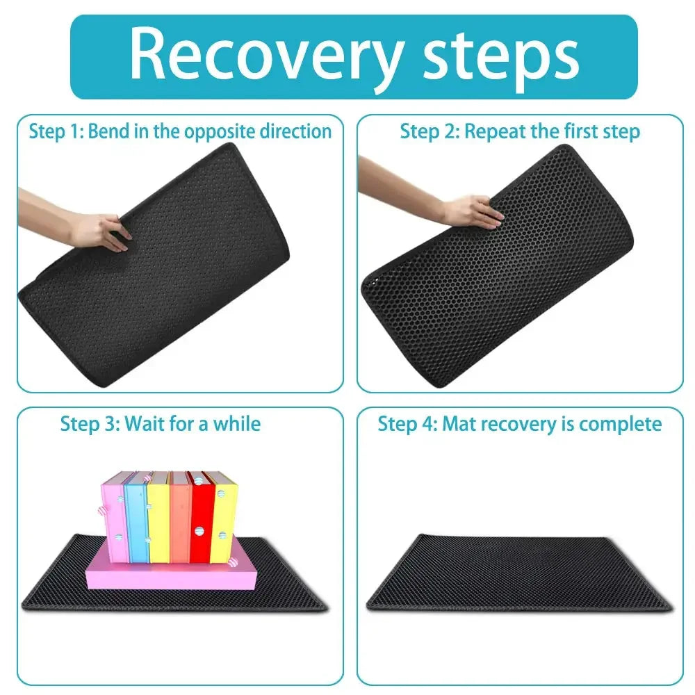 CleanPaw Duo™ – Double-Layer Waterproof Litter Mat