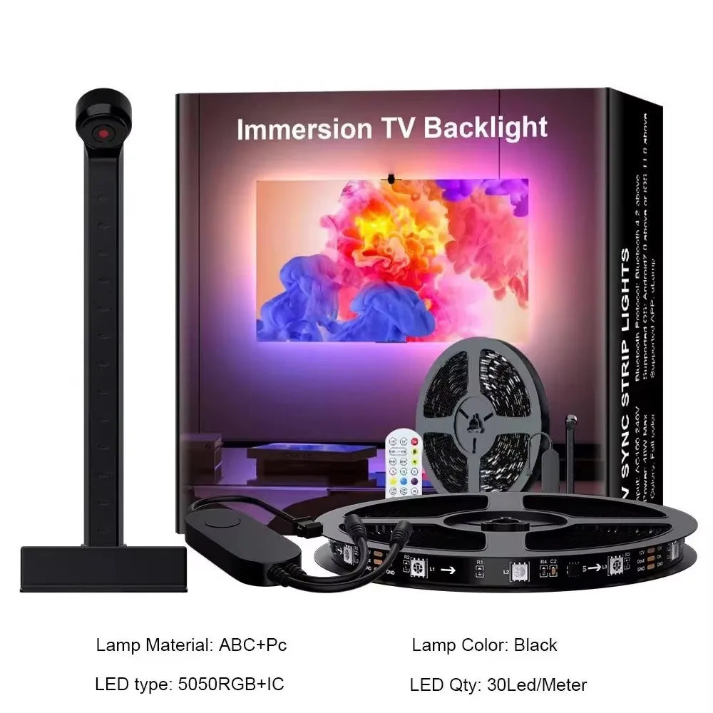 GlowSync Pro™ – Smart RGBIC TV Backlight with Camera