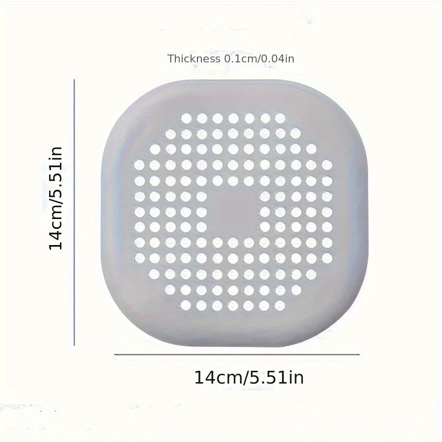Gadgit Co™ – Silicone Drain Hair Catcher Mat (Shower, Bath & Kitchen)