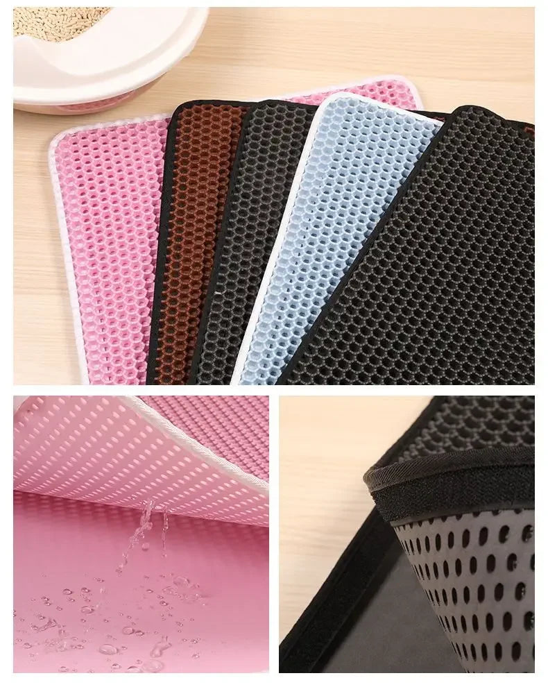 CleanPaw Duo™ – Double-Layer Waterproof Litter Mat