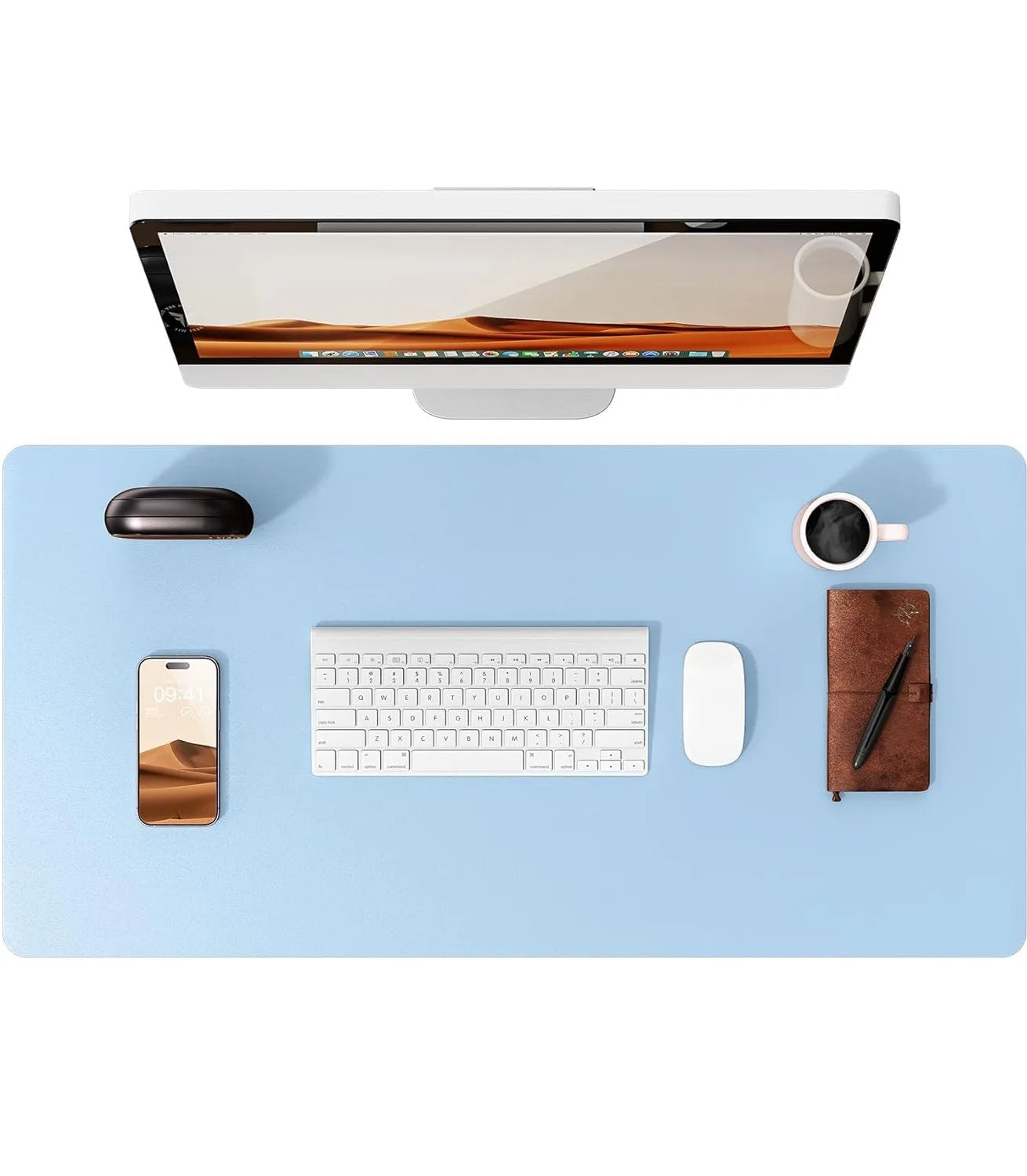 Gadgit Co™ PU Leather Desk Mat & Mouse Pad | Non-Slip, Waterproof, 5 Sizes