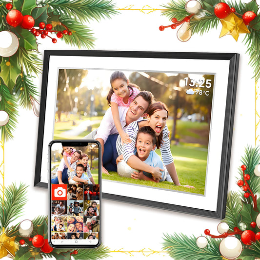 Gadgit Co™ – 10.1" WiFi Digital Photo Frame | 32GB | IPS HD Touchscreen | Frameo App