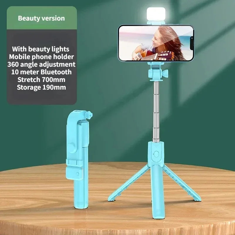 SnapPro™ – Wireless Selfie Stick & Tripod with Light