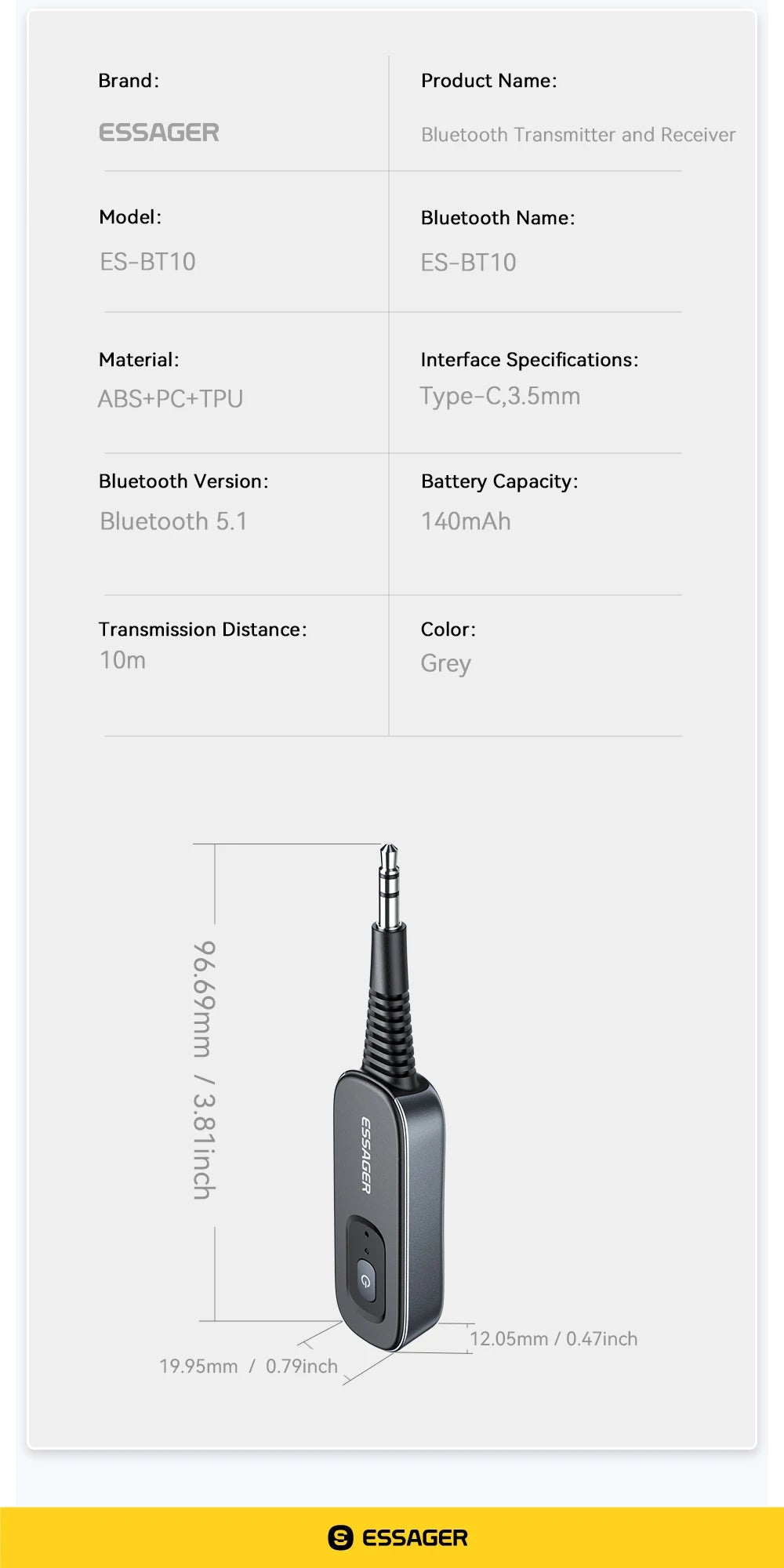 AirLink Mini™ – 2-in-1 Bluetooth 5.1 Audio Adapter
