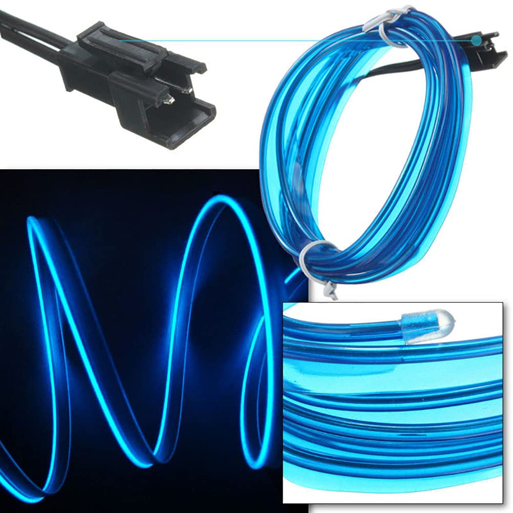 Gadgit Co 5M Neon EL Wire Car Interior Light | Flexible, 10 Colours, USB or 12V