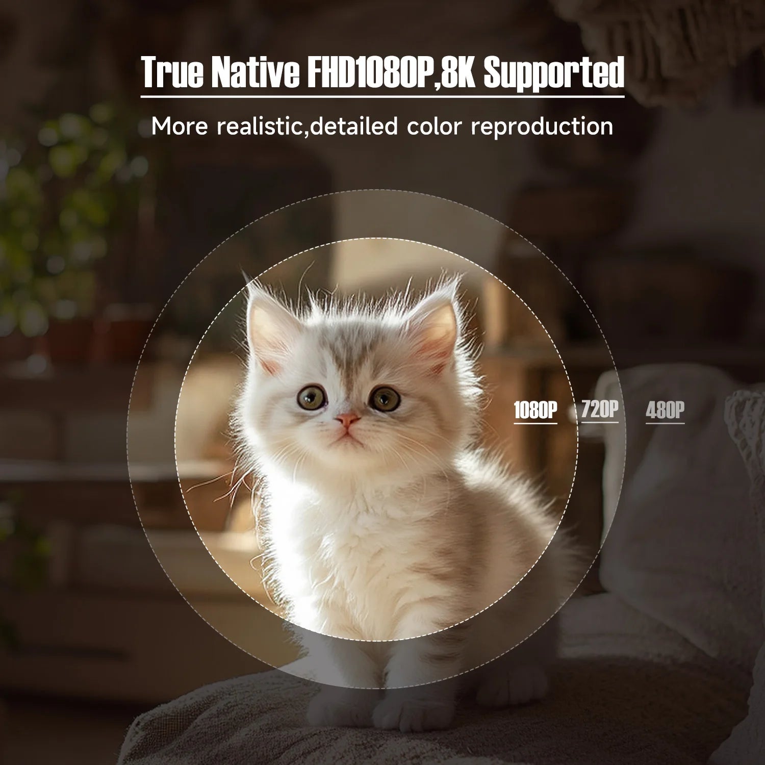 CineSphere X™ – Native 1080P Smart 360° Projector