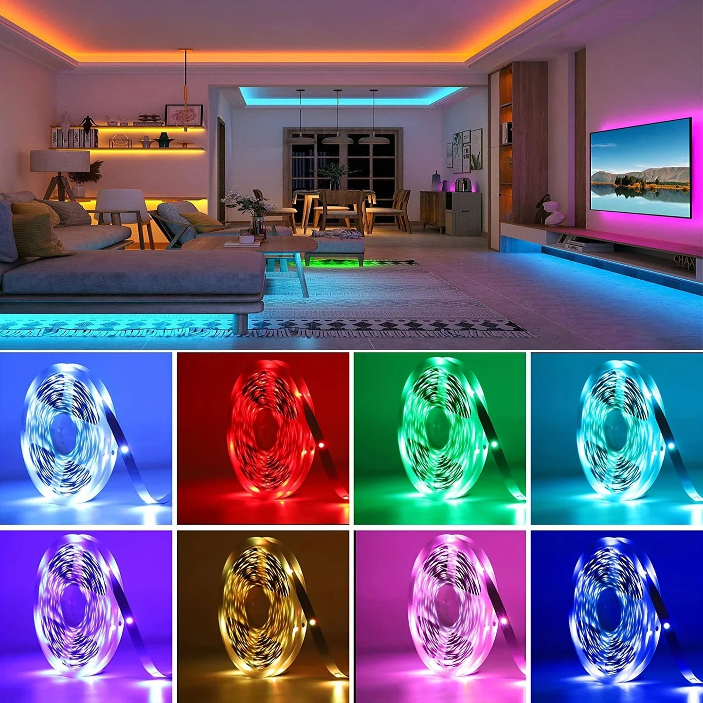 Gadgit Co™ – RGB LED Light Strip | App, WiFi, Bluetooth & IR Control