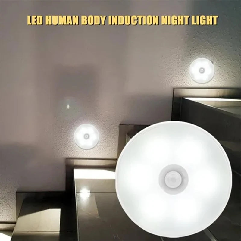 Gadgit Co PIR Motion Sensor Night Light | 120° Sensor, Magnetic, USB, 2–6 Pack