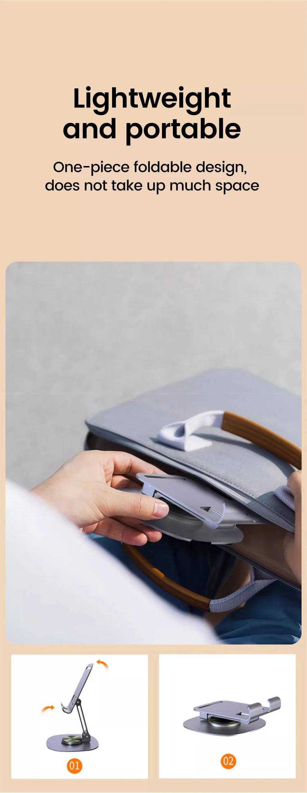 Gadgit Co™ – Rotating Desktop Phone & Tablet Stand
