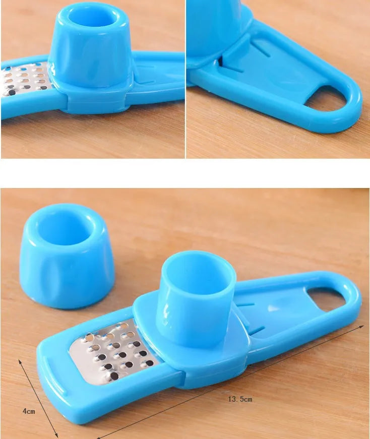 Gadgit Co Mini Manual Garlic & Ginger Grinder | Compact, Odour-Free PP, 2 Colours
