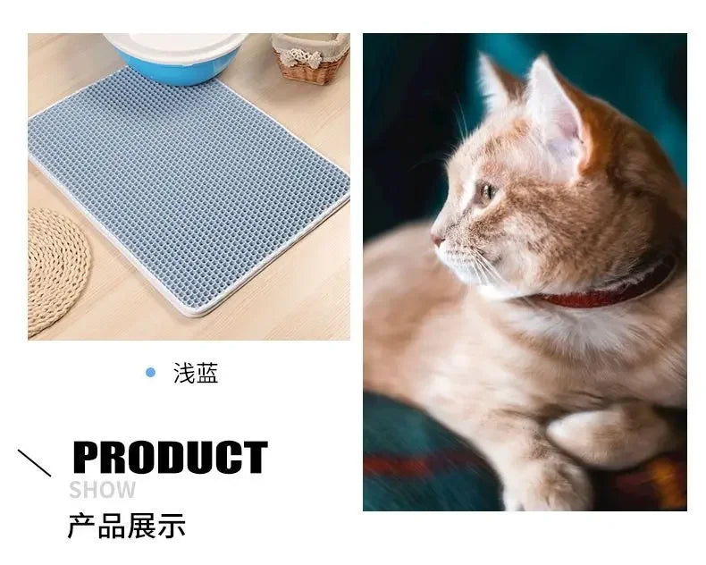 CleanPaw Duo™ – Double-Layer Waterproof Litter Mat
