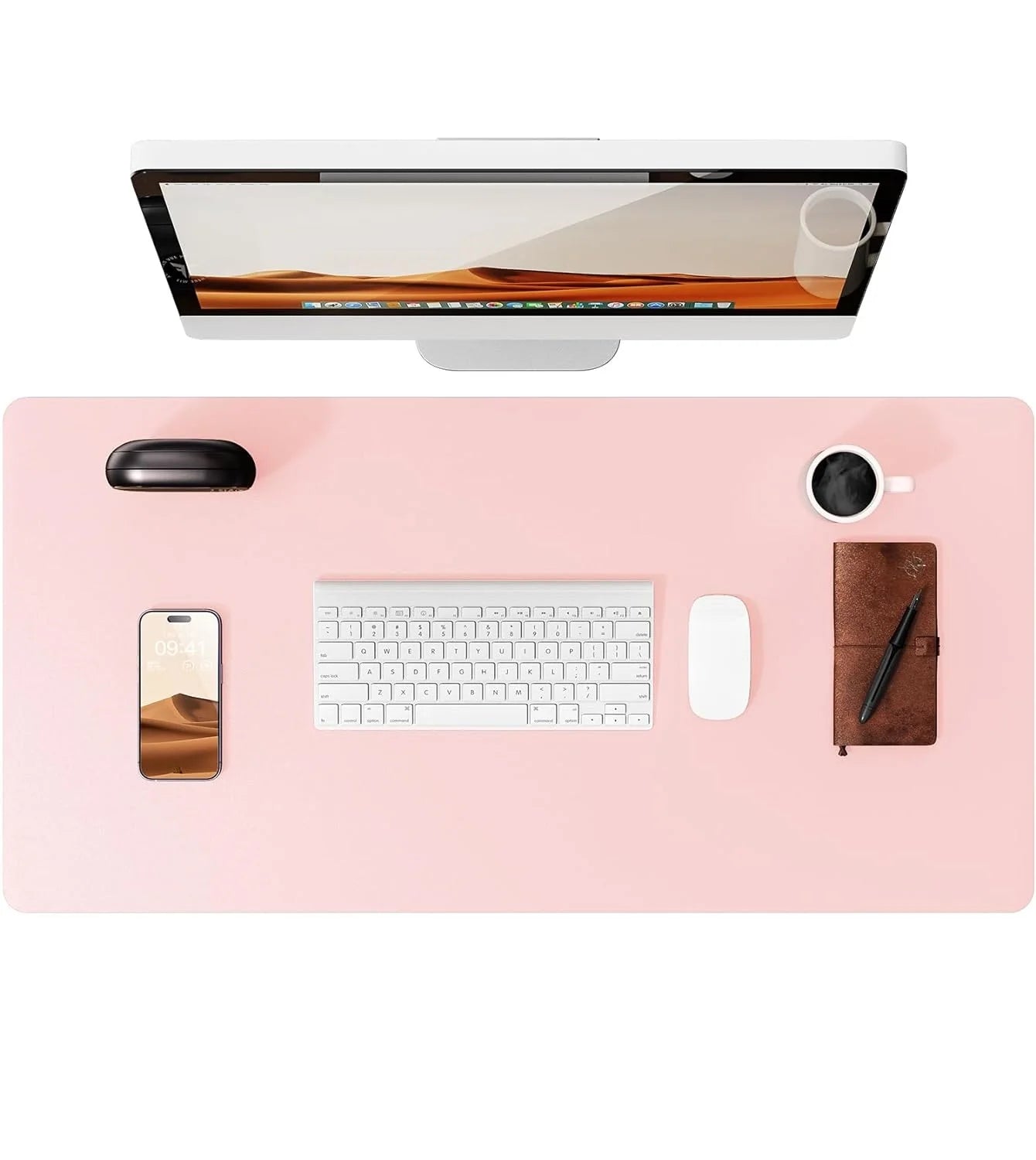 Gadgit Co™ PU Leather Desk Mat & Mouse Pad | Non-Slip, Waterproof, 5 Sizes