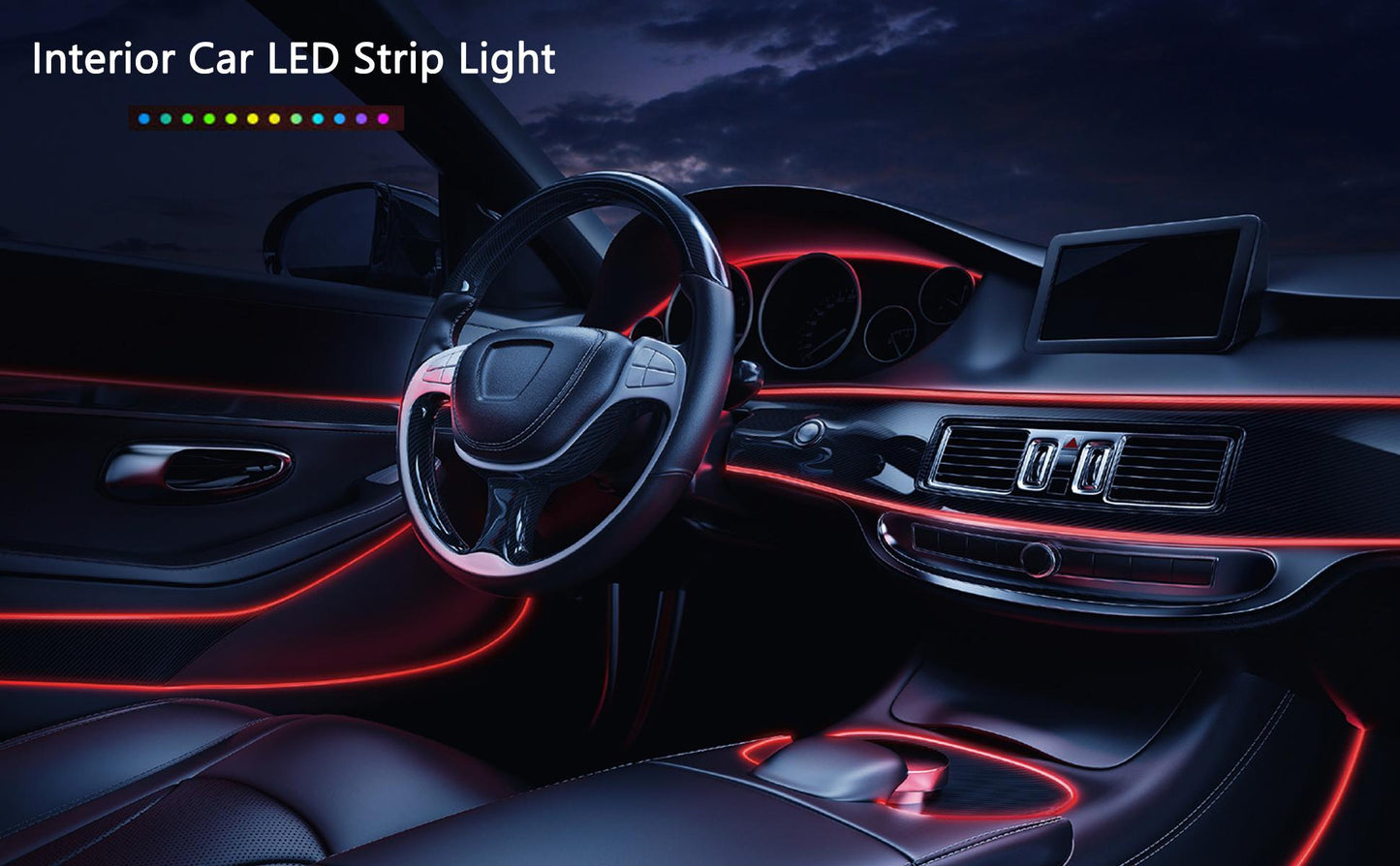 Gadgit Co 5M Neon EL Wire Car Interior Light | Flexible, 10 Colours, USB or 12V