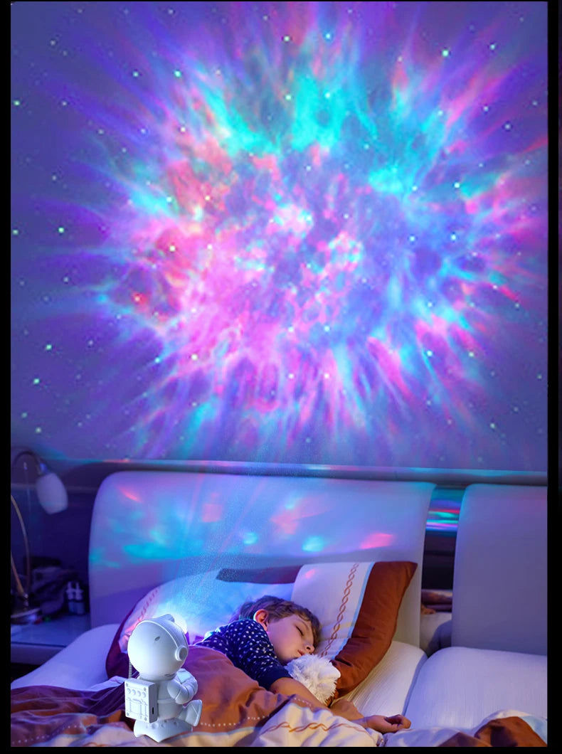 Gadgit Co™ Astronaut Galaxy Light Projector | Bluetooth Speaker, Remote